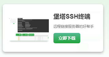 服务器ssh工具，可以选择宝塔官方的。